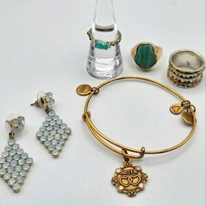 Kendra Scott Alex & Ani Plus More Fashion Jewelry Gold Tone Irredescent Opal